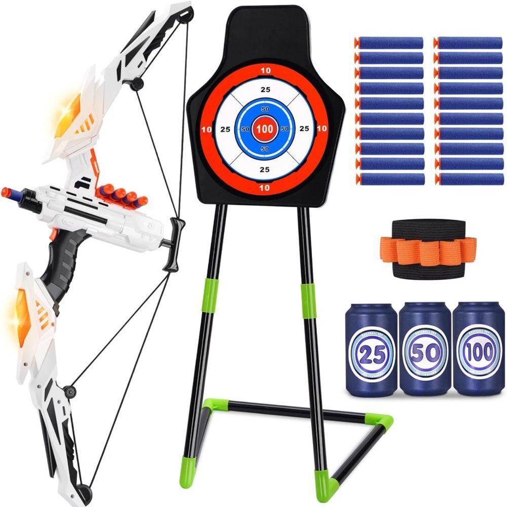 Bow Arrow Set  Kids Toys Archery Set Standing Target Game Toys Boys & Girls OW